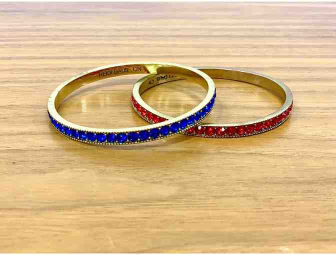 Two (2) Heidi Daus 'Chic Simplicity' Pave Crystal Bangle Bracelets