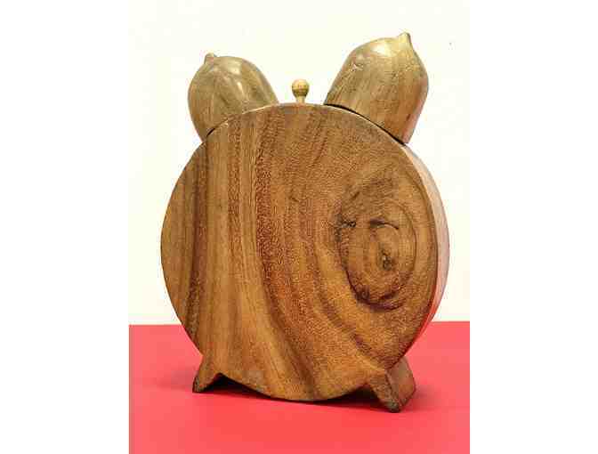 Family Time' Handmade Wooden Clock