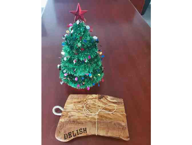 Imported Italian Olive Wood Cheese Board