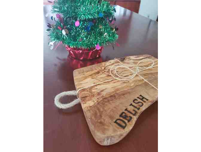 Imported Italian Olive Wood Cheese Board