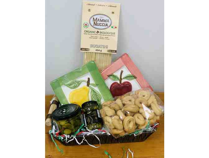 Italian Semolina Pasta with Olives, Capers, Snacks and Two (2) Trivets
