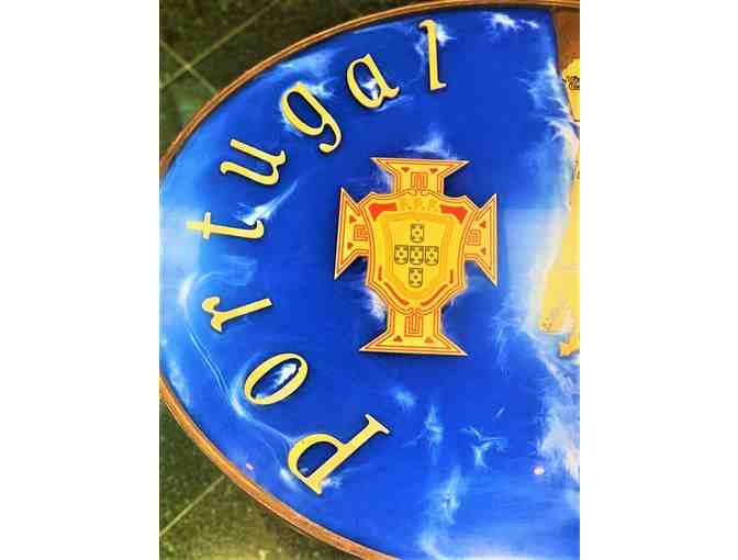 One-of-a-Kind Handcrafted Artisan Portuguese Side Table