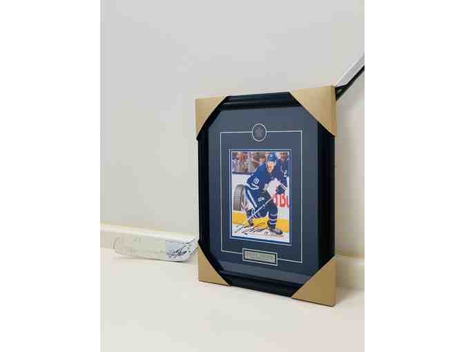 Toronto Maple Leafs Player Jason Spezza Signed Picture in Framed Print & Hockey Stick