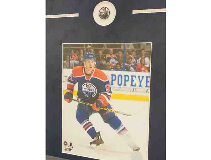 Edmonton Oilers Connor McDavid Action Shot Framed Licensed Photo