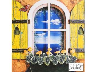 'Geranium and Pears in Black'