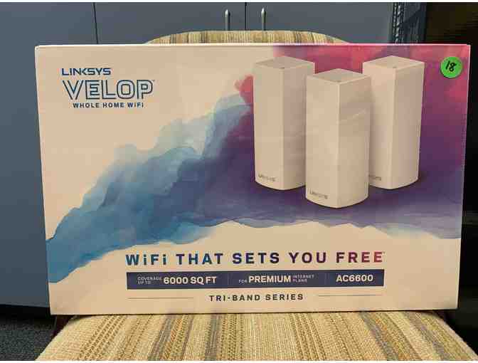 LINKSYS WHOLE HOME WIFI SYSTEM- OVER 6,000 FT OF COVERAGE! TRI-BAND SERIES