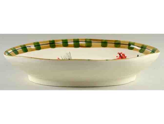 Vietri 'Old St. Nick' Oval Serving Bowl