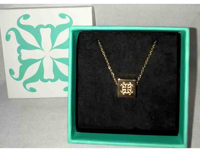 Rustic Cuff State Monogram Cubed Necklace