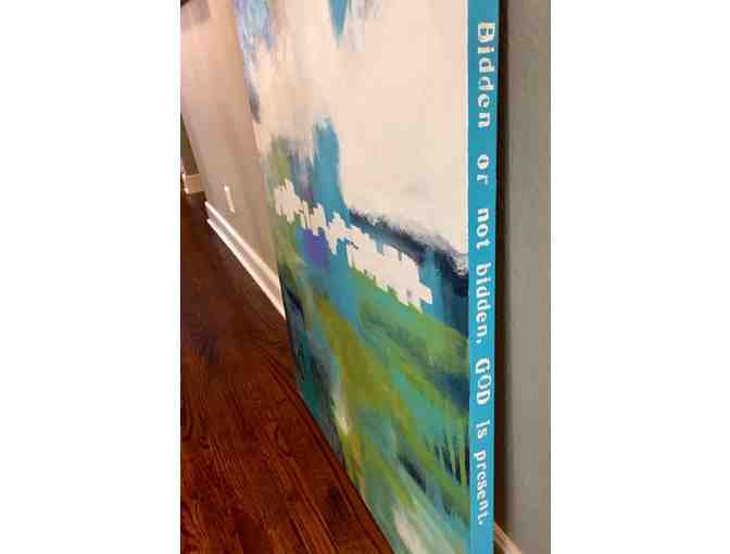 BEST OF THE REST: 'Present' Original Painting by Peggy Wollmershauser