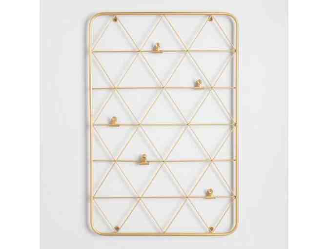 Gold Wire Photo Clip Wall Frame