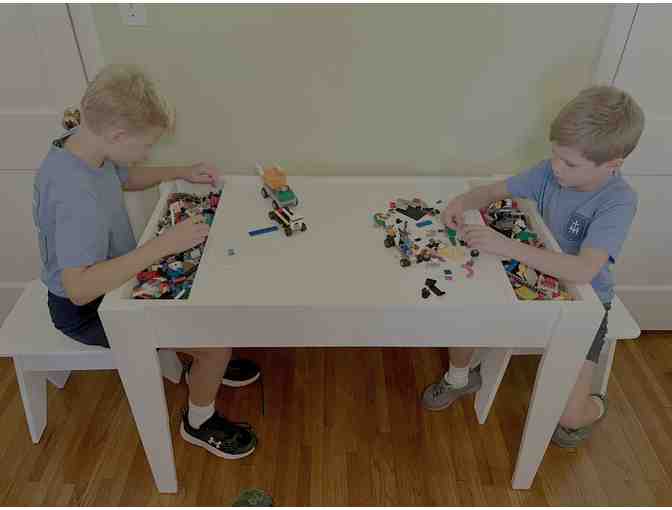 Handmade Lego Table & Stools