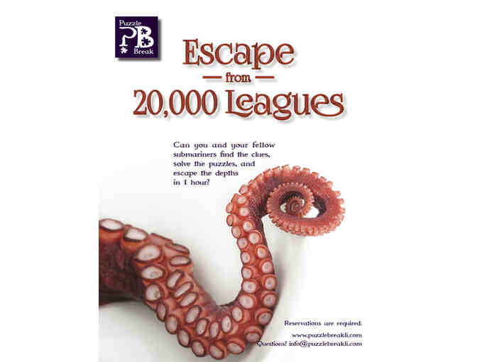 Puzzle Break Newton - Admission for 5 for Any Escape Room Game!