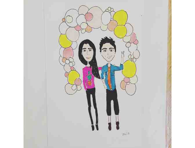 Custom Painted or Illustrated Family Portrait by Mason-Rice Parent, Sonal Shah!