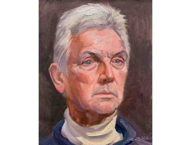 Custom Portrait Painting by Artist and Mason-Rice Dad Sam Zhao