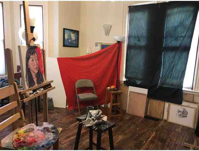 Custom Portrait Painting by Artist & Mason-Rice Dad Sam Zhao