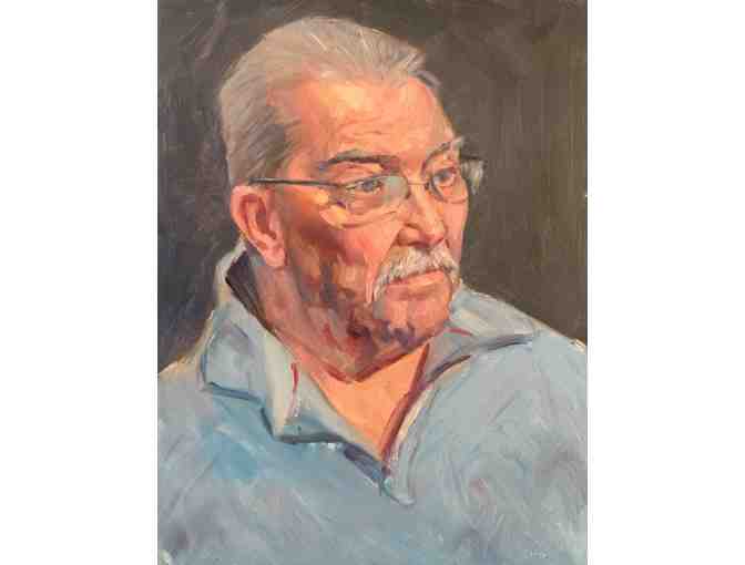Custom Portrait Painting by Artist and Mason-Rice Dad Sam Zhao