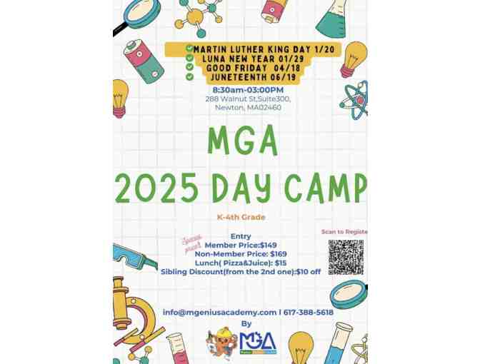 One Day of Camp at MGenuis Academy (Good Friday, 4/18/25)