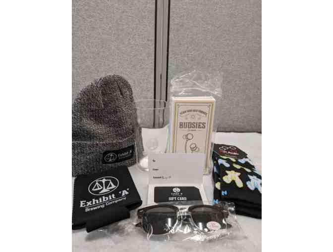 Exhibit 'A' Brewing Company - Gift Bag with $25 Gift Card and Merchandise (Framingham, MA)