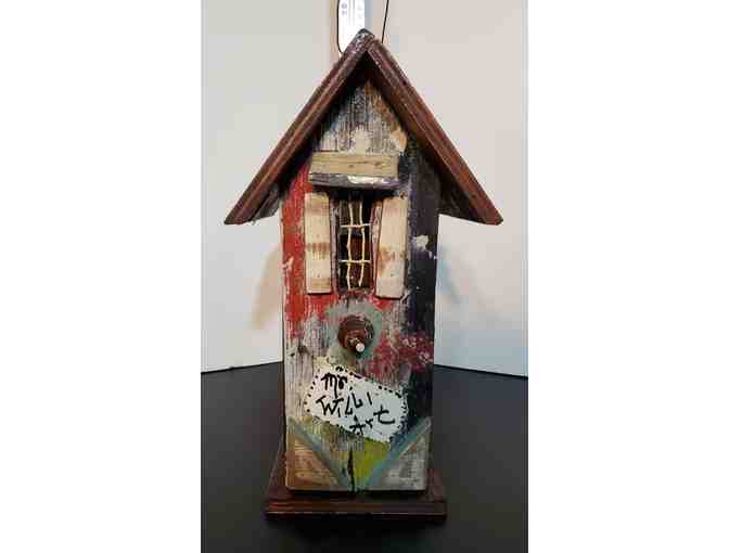 Artisan created, One-of-A-KInd Birdhouse (Mr. Willi Art)