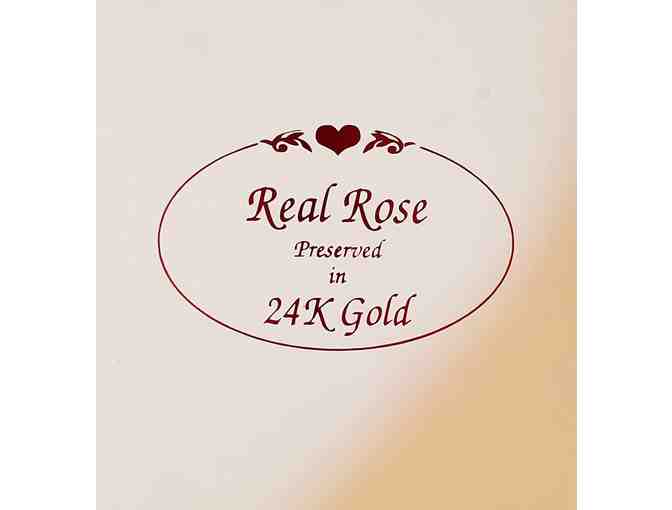 Eternity Rose -- Royal Purple with Gold Dipped Petals