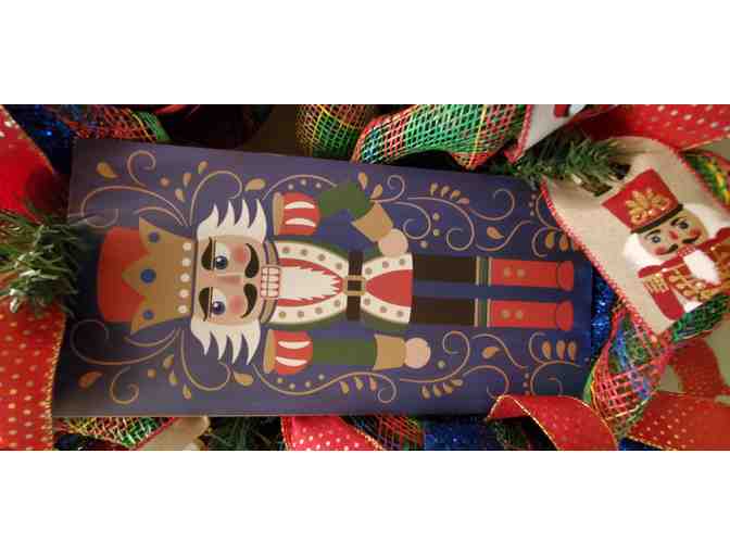 Christmas Wreath with Nutcracker Theme