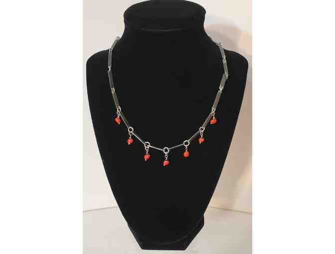 Jewelry Set: Necklace & Bracelet. Lucky Bean Snare by Mulberry Mongoose (Africa)