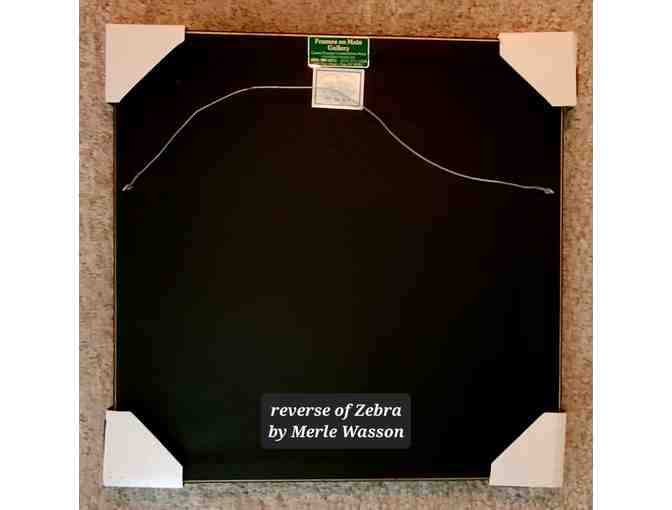 Original * Signed * Photography by Merle Wasson: Zebra on Golden African Savannah