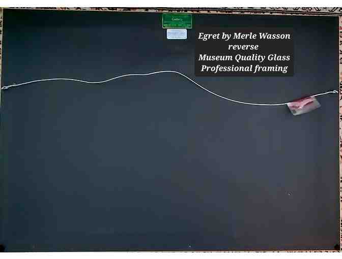 Original * Signed * Photography by Merle Wasson -- Great Egret in Flight