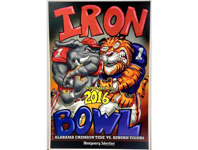 Alabama Crimson Tide RARE Collector's Set (12) of promotional posters -- signed by artist