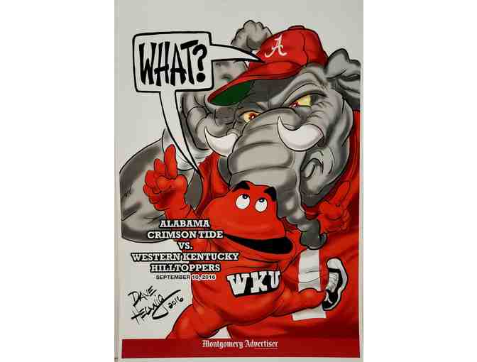 Alabama Crimson Tide RARE Collector's Set (12) of promotional posters -- signed by artist