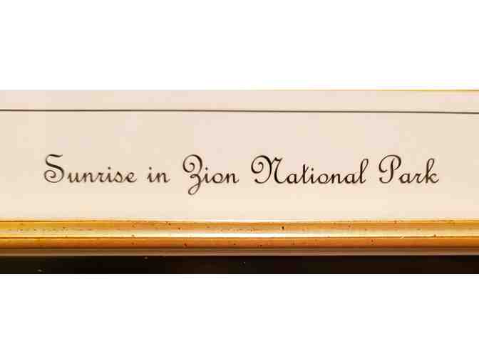 Original Photography * Signed / LE # 16 / 500 * Sunrise in Zion National Park