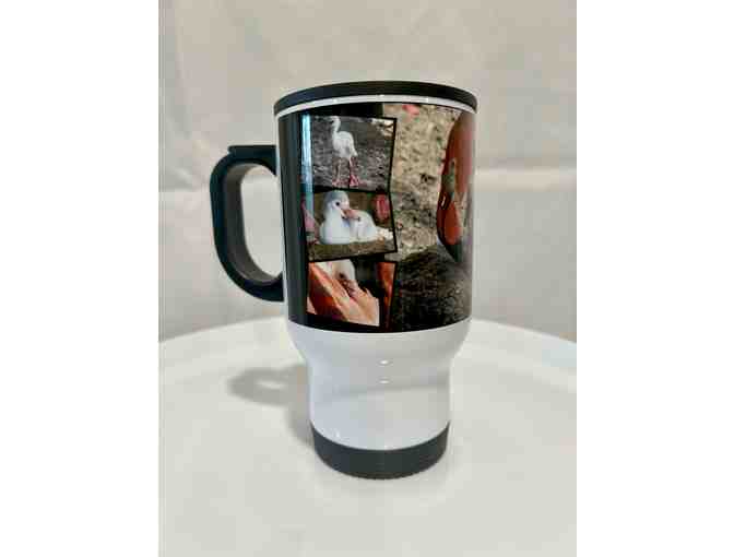 Commuter Mug with Gallery of Flamingos -- 14 oz.