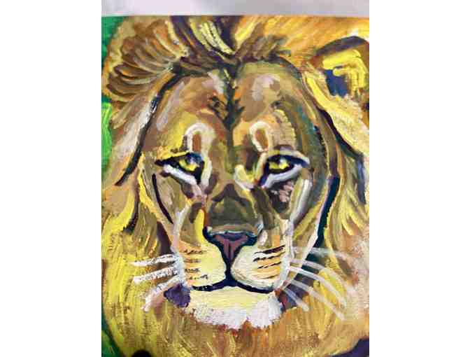 Art by Leon Barwick - Dash the Lion, 5 x 7