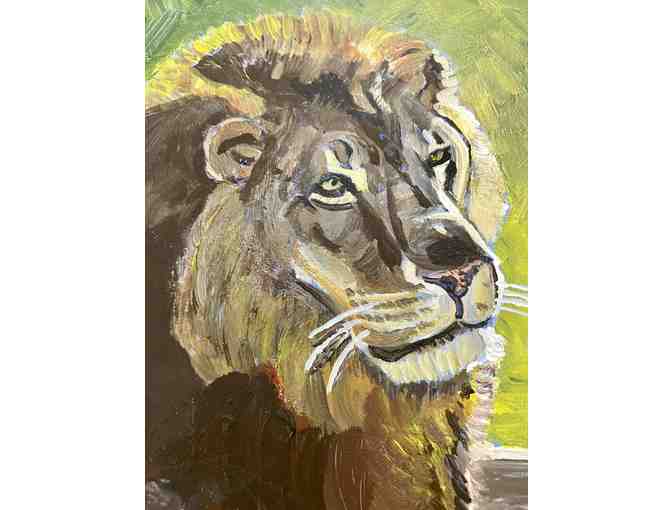 Art by Leon Barwick - Dash the Lion, 9 x 12 - Photo 2