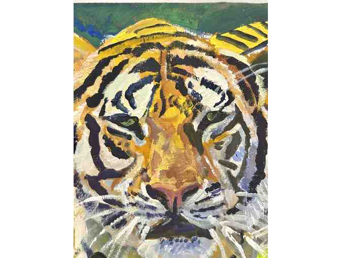 Art by Leon Barwick - Morte the Tiger, 5 x 7 (1 of 2)
