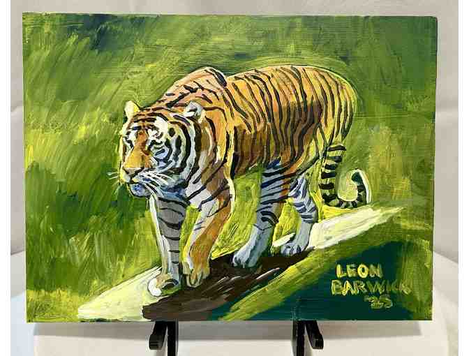 Art by Leon Barwick - Morte the Tiger, 9 x 12 - Photo 1