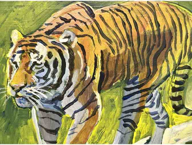 Art by Leon Barwick - Morte the Tiger, 9 x 12 - Photo 2