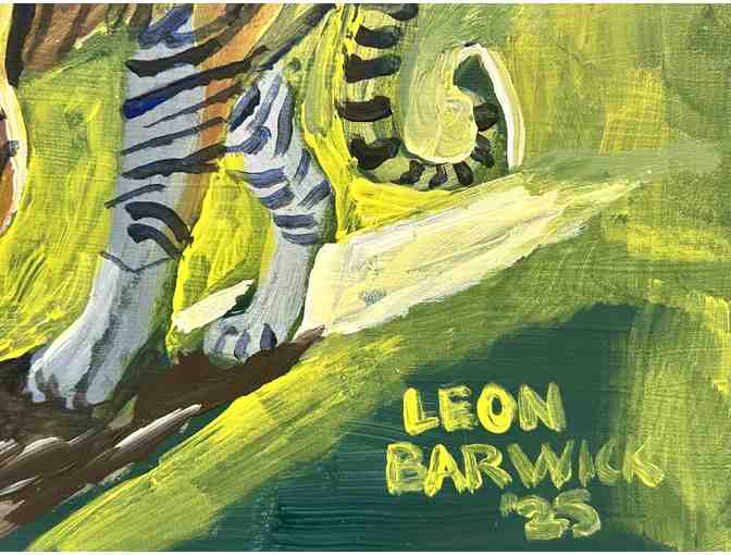 Art by Leon Barwick - Morte the Tiger, 9 x 12 - Photo 3