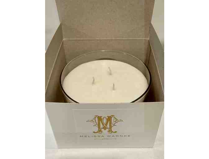 3-Wick Gold Leaf Candle by local artist Melissa Warnke