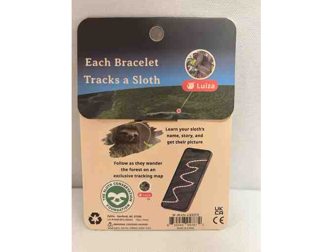 Fahlo Animal Tracking Bracelet & Plush Stuffy - Sloth