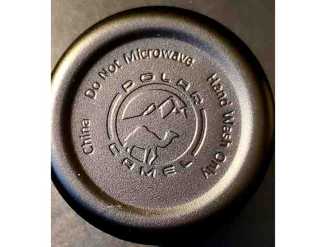 Lake Jordan Gift Set: Rustic, wood-framed map & insulated can holder