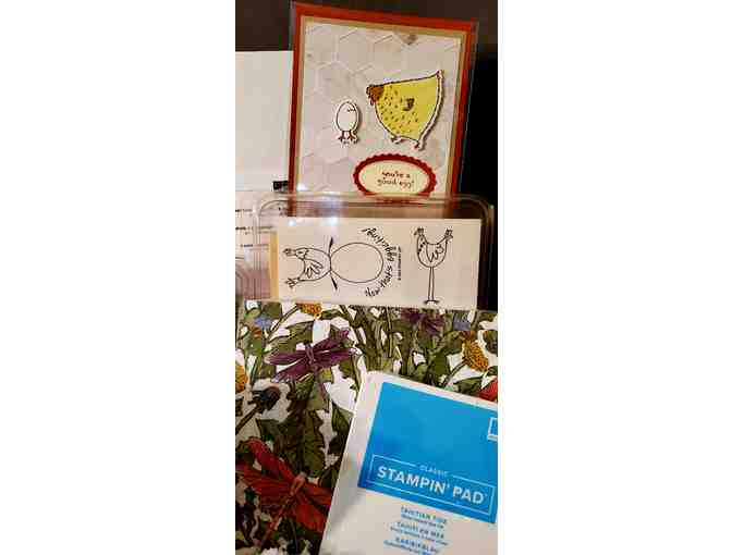 Stampin' Up! Gift Basket -- stamp sets + ink pads + paper + cards and more!!