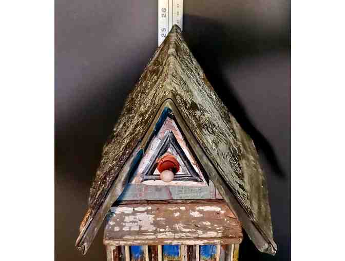 1-of-a Kind! Artisan Birdhouse by Mr. Willi -- a beautiful & functional work of art!