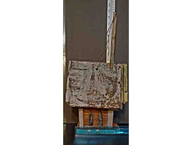 1-of-a-Kind! Hand-crafted Birdhouse for your feathered friends -- 16' tall @ steeple