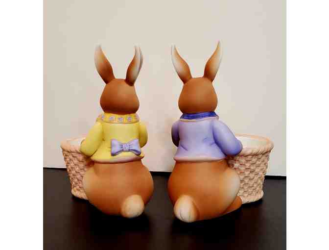 PartyLite: Beatrice and Bea -- Beautiful Bunnies with Baskets