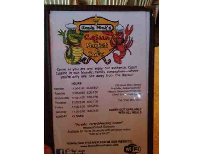 Uncle Mick's Cajun Cafe - Gift Card