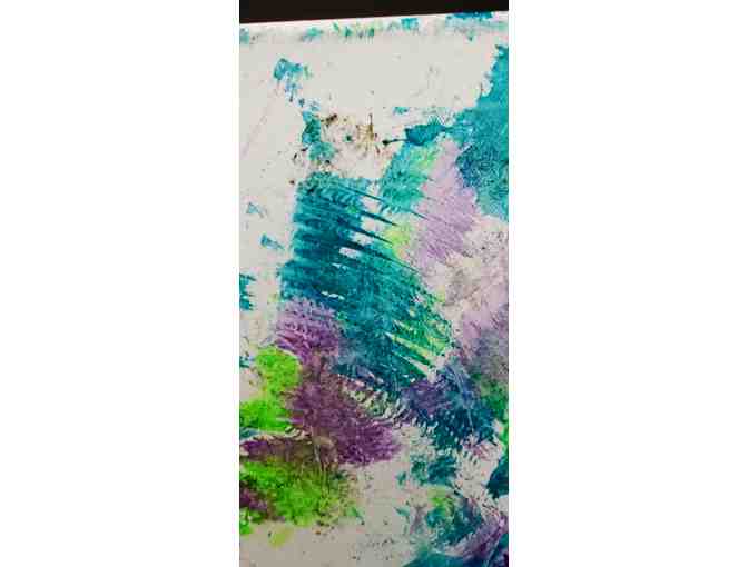 Animal Created Art by Merlin, the MGM Zoo's Komodo Dragon - Photo 2