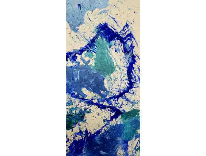 Animal Art Created by our very own Pygmy Hippo, LoLa (she's SO cute!) 18' x 24'