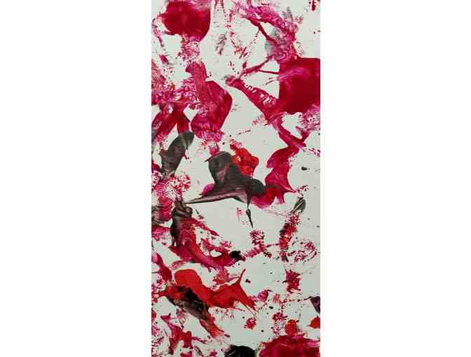 Animal Art by Uni, one of the MGM Zoo's FABULOUS FLAMINGOs !! 20' x 20' square