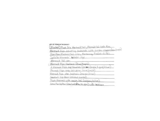 Mermaid Basket - Green